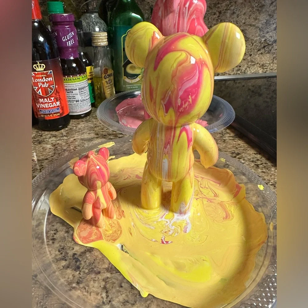 Colorful Bear Art Sculpture. CAN BE CUSTOMIZED